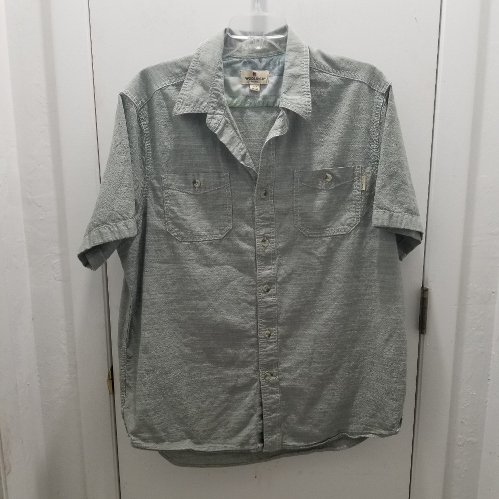 Woolrich Mens Button Down Short Sleeve Shirt Size Large